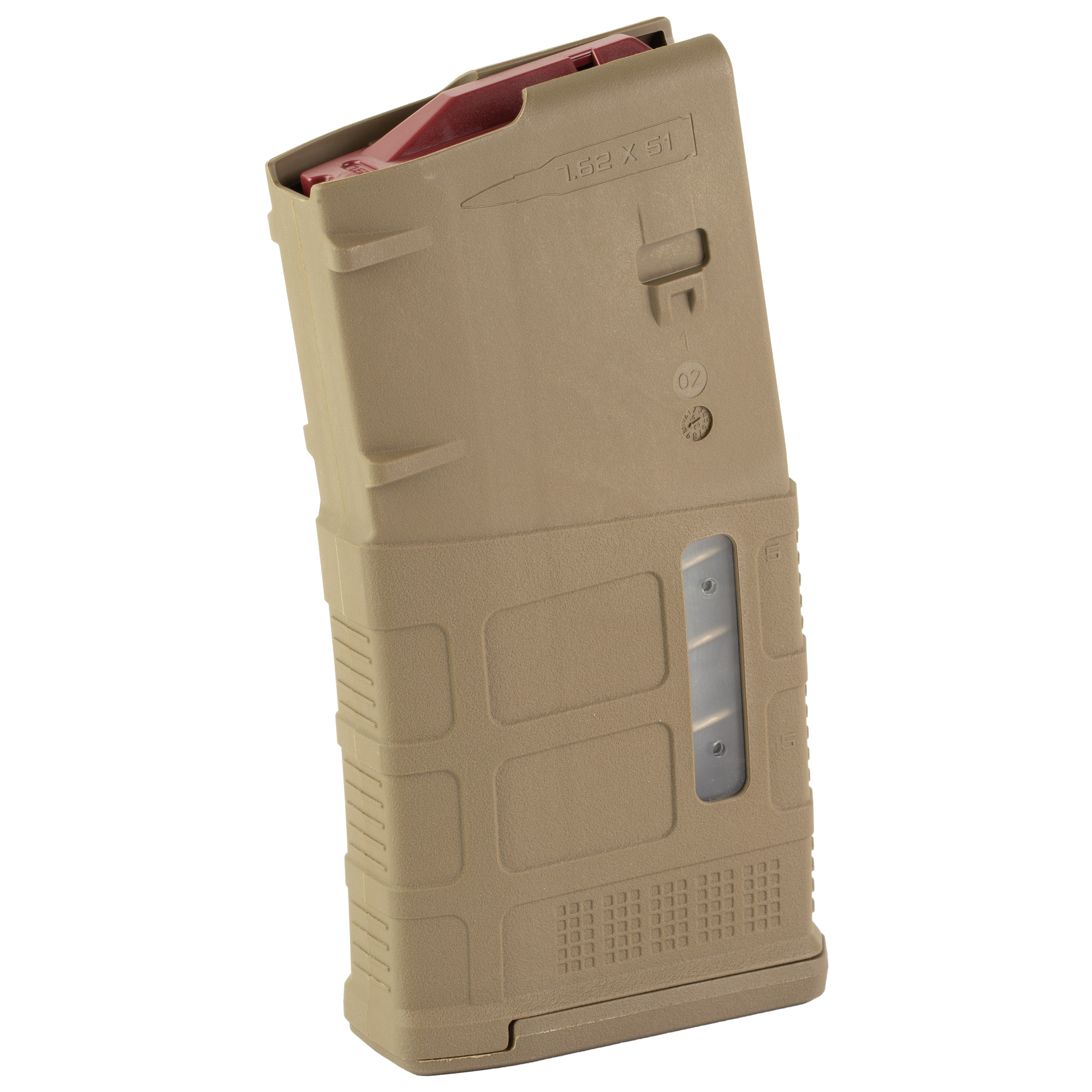 Magpul PMAG 20 LR/SR GEN M3 Window – 20rd 7.62 NATO/.308 Win, Medium Coyote Tan