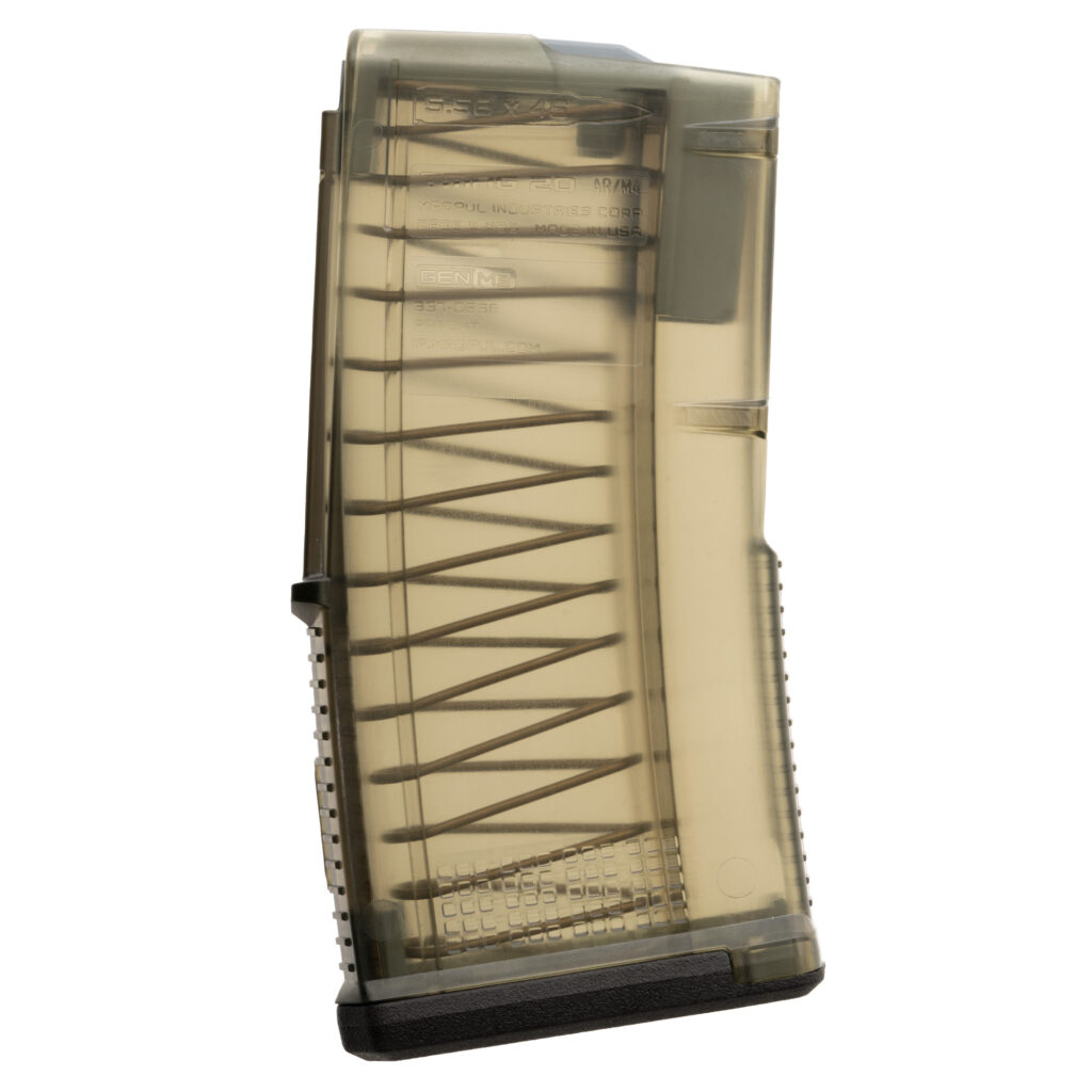 Magpul TMAG 20 AR/M4 GEN M3 – 20rd 5.56 NATO/.223 Rem, Olive Drab Translucent