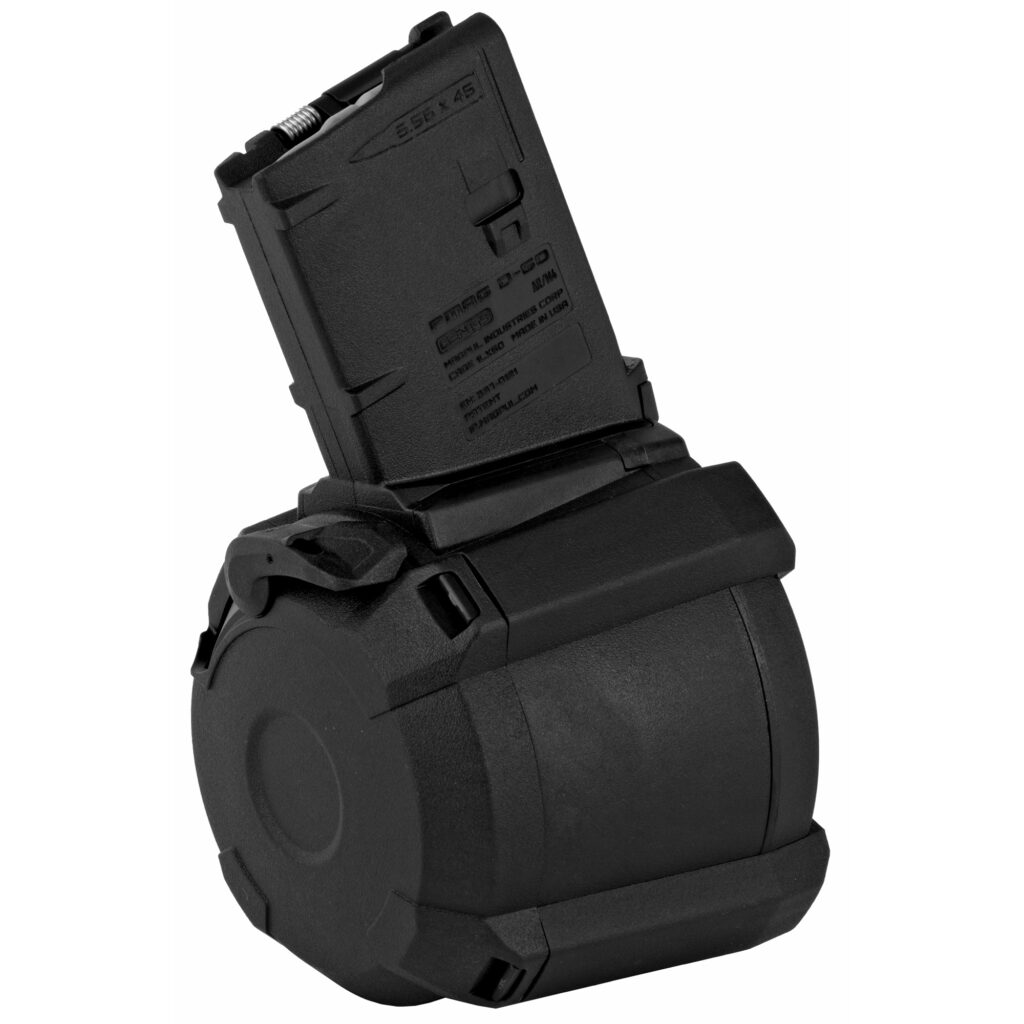 Magpul PMAG D-60 Drum – 60rd 5.56 NATO/.223 Rem, AR-15/M4, Black