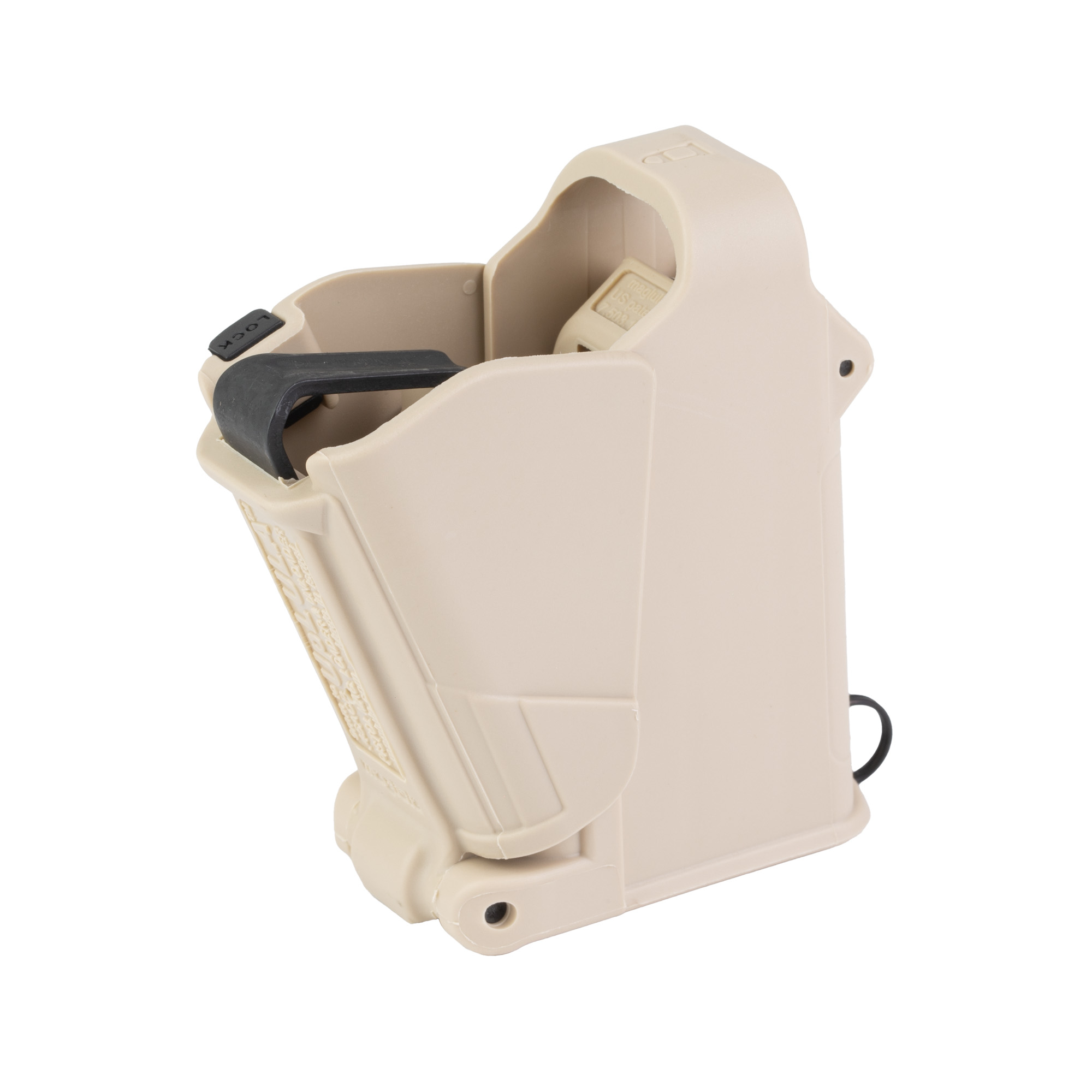 maglula UpLULA Universal Pistol Magazine Loader & Unloader – 9mm Luger to .45 ACP, Desert Sand