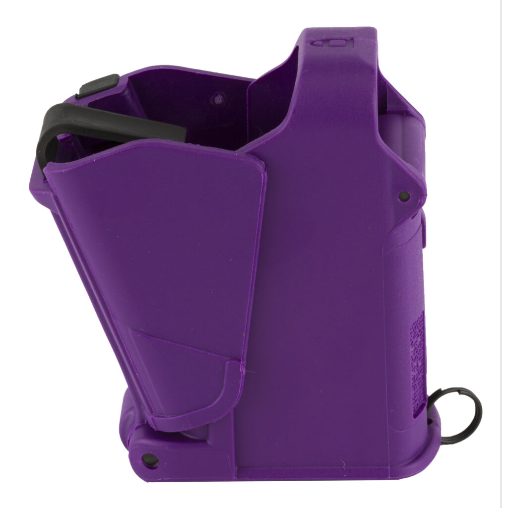 maglula UpLULA Universal Pistol Magazine Loader & Unloader – 9mm Luger to .45 ACP, Purple