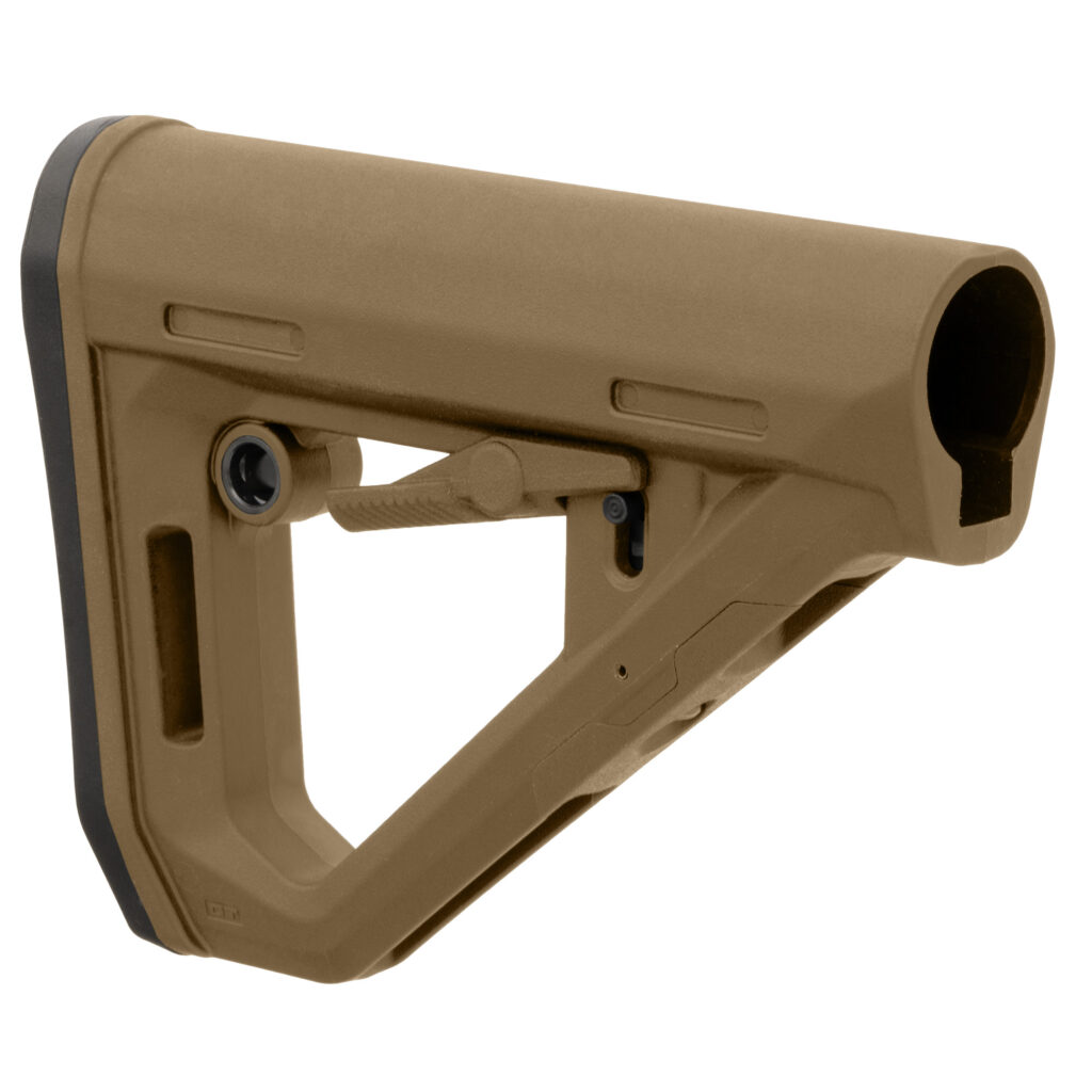 Magpul DT Carbine Stock – Dual-Tension, Mil-Spec AR-15, Modified Coyote Brown