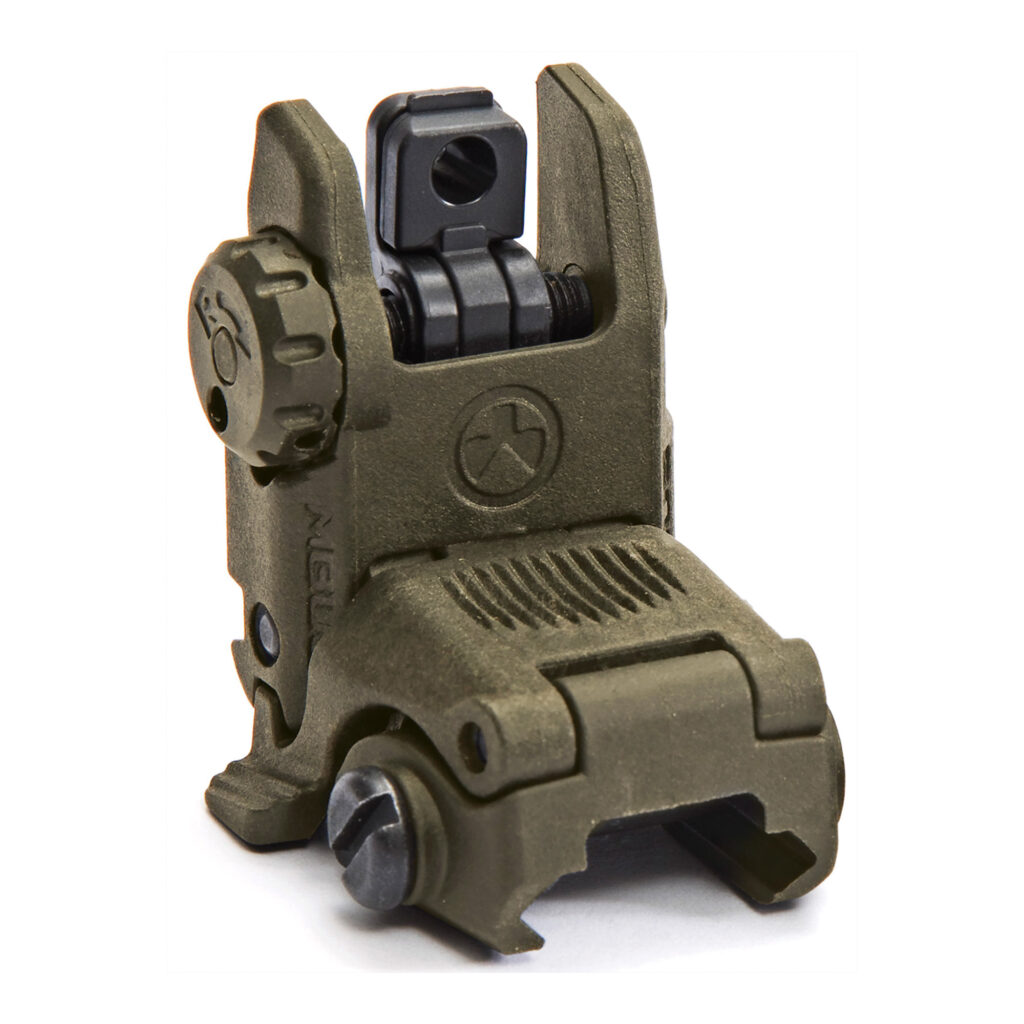 Magpul MBUS Gen 2 Rear Flip-Up Sight – Dual Aperture, Picatinny, OD Green