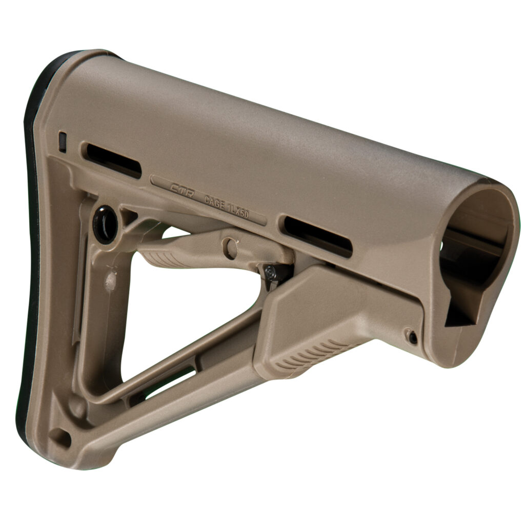 Magpul CTR Carbine Stock – Mil-Spec AR-15/M4, Flat Dark Earth