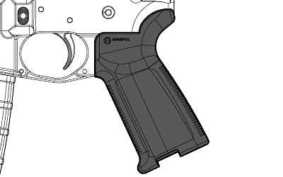 Magpul MOE Grip – AR-15/M4 Pistol Grip, Black - Image 2