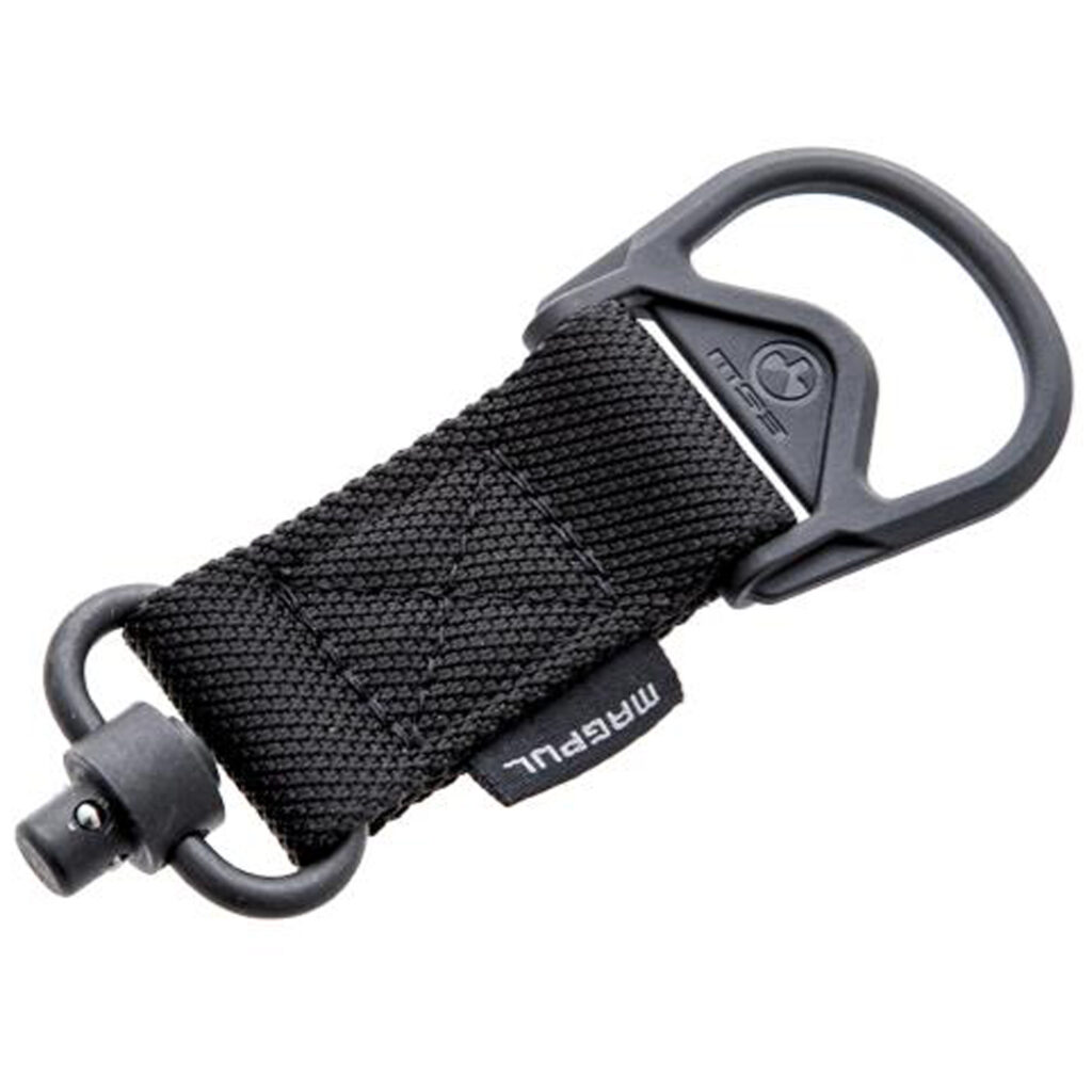 Magpul MS1/MS3 QD Sling Adapter – Push-Button One-Point, 1.25″ Webbing, Black