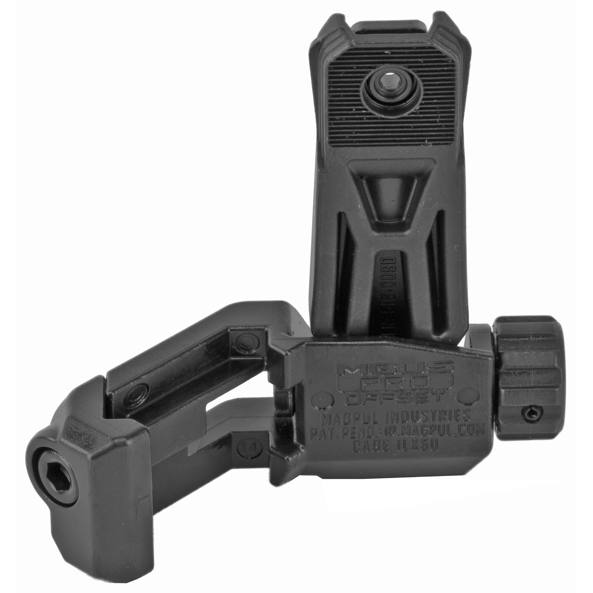 Magpul MBUS Pro Offset Rear Sight – Picatinny 45-Degree Offset, Steel, Black - Image 2
