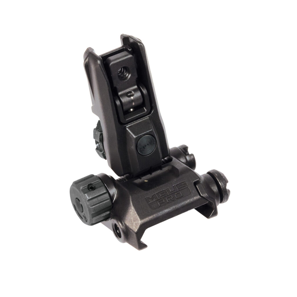 Magpul MBUS Pro LR Adjustable Rear Sight – Steel, 200–600 m Elevation, Black