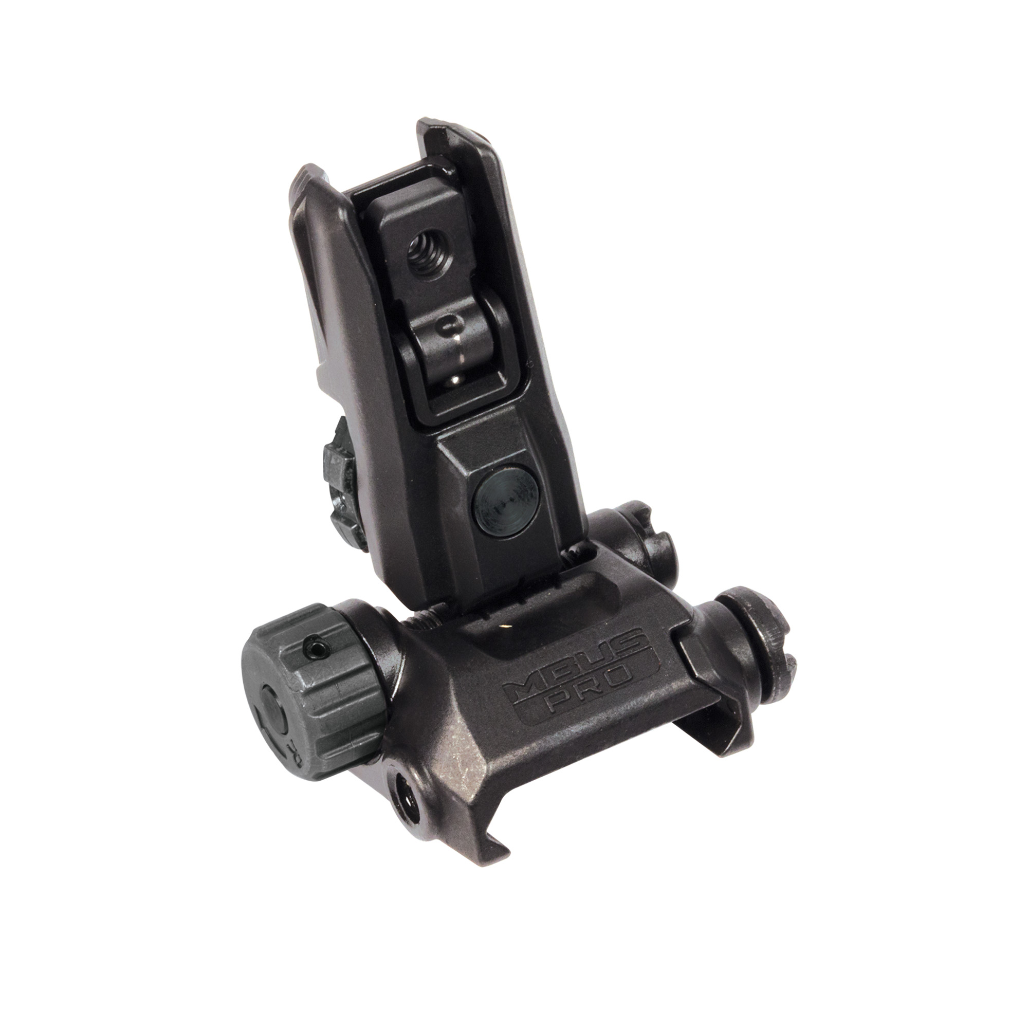 Magpul MBUS Pro LR Adjustable Rear Sight – Steel, 200–600 m Elevation, Black