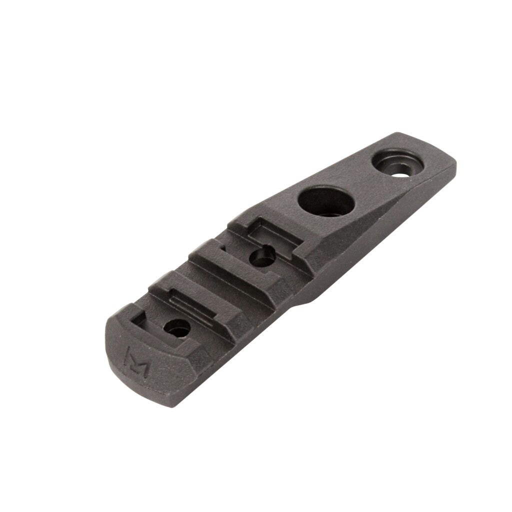 Magpul M-LOK Cantilever Rail/Light Mount, Polymer – 3 Picatinny Slots, Black