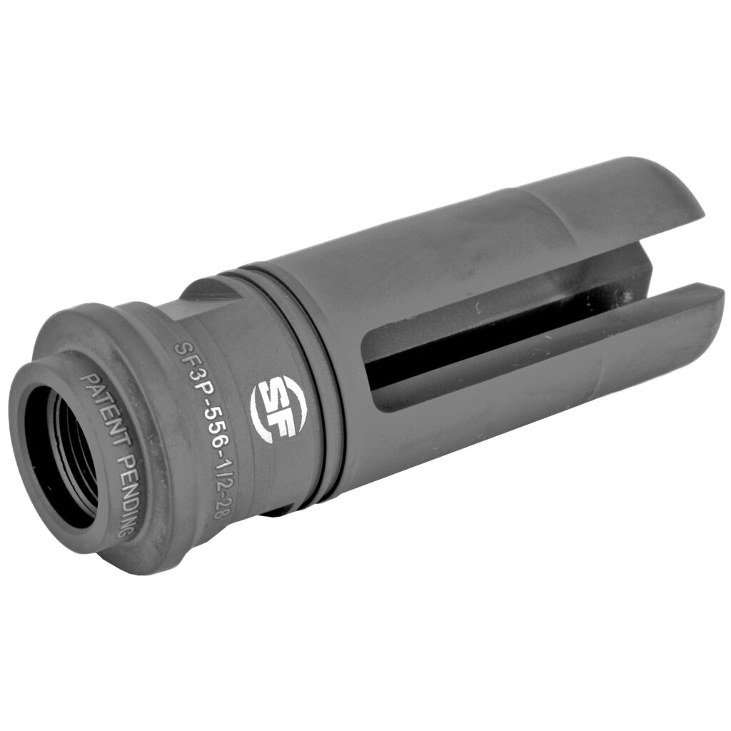 SureFire SOCOM SF3P 3-Prong Flash Hider – 5.56 NATO, 1/2×28 M4, Black