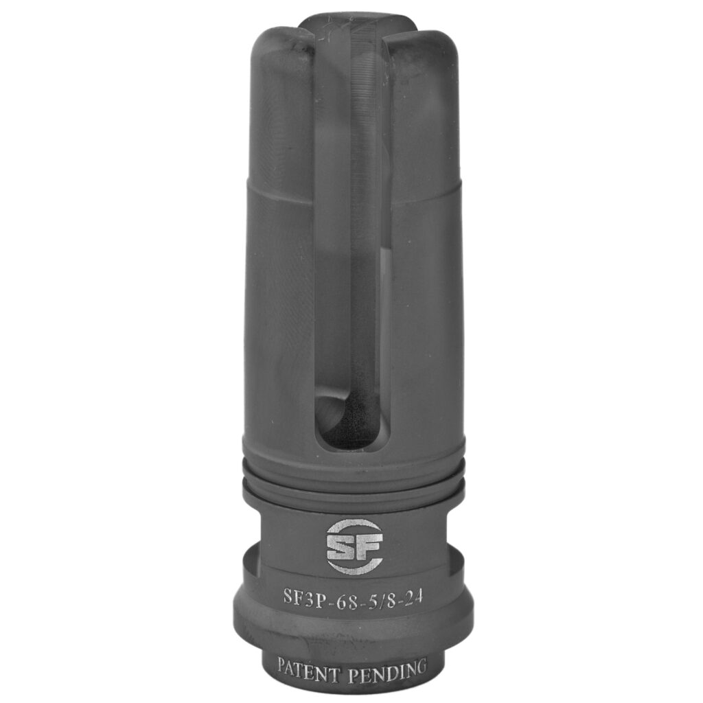 SureFire SOCOM SF3P 3-Prong Flash Hider – 6.8 SPC, 5/8×24, Black