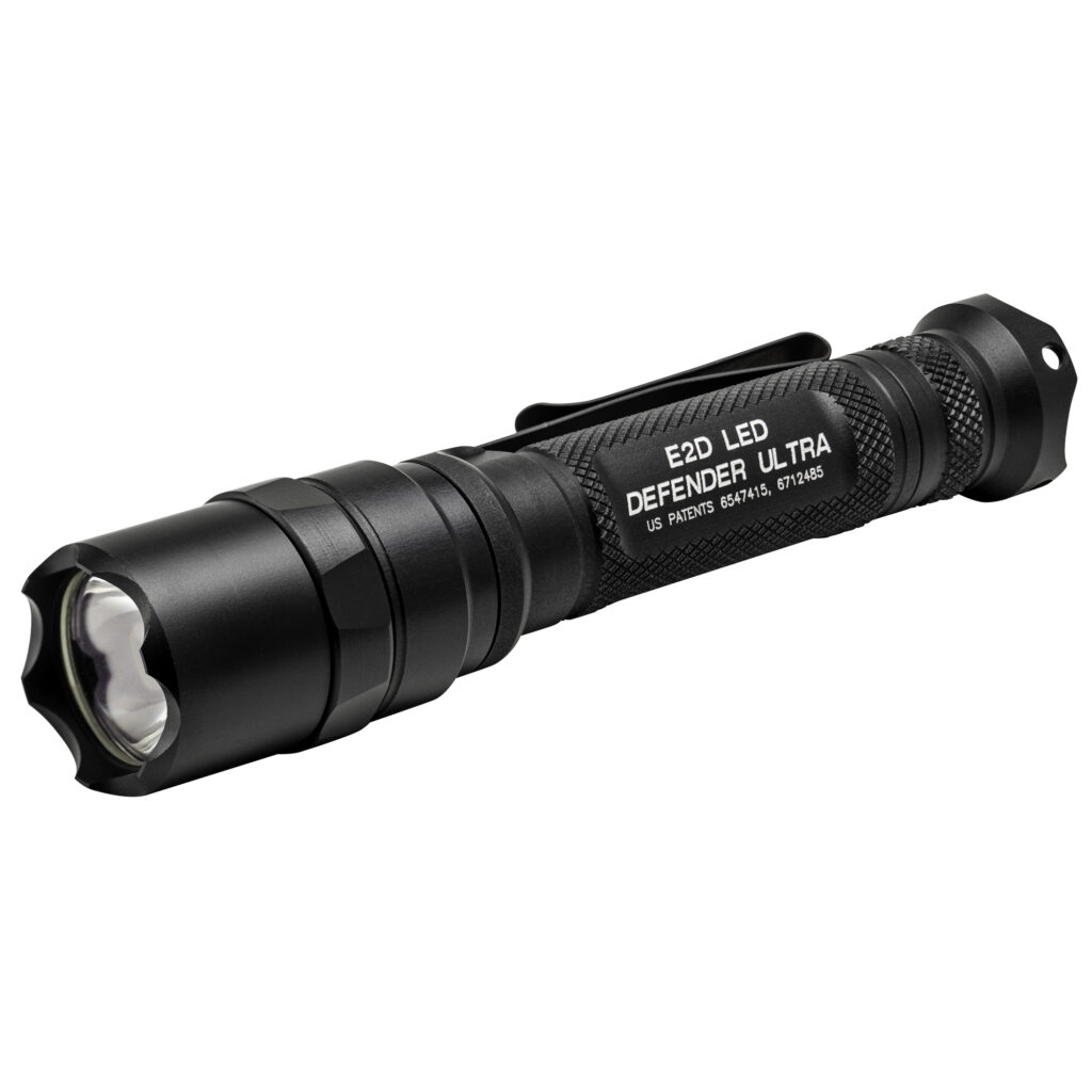 SureFire E2D Defender Ultra Flashlight – 5/1,000 Lumens, Strike Bezel, Black
