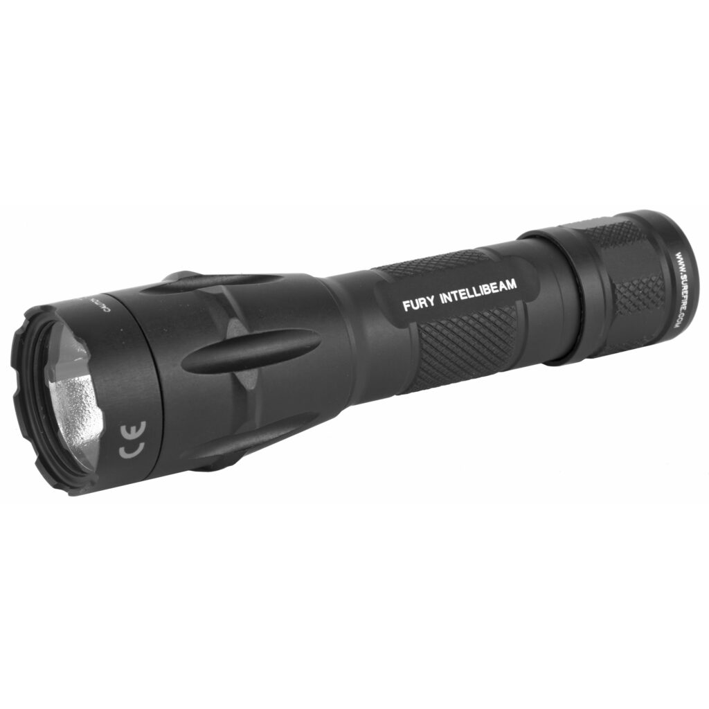 SureFire Fury IntelliBeam Dual Fuel Flashlight – 15–1,500 Lumens, Black