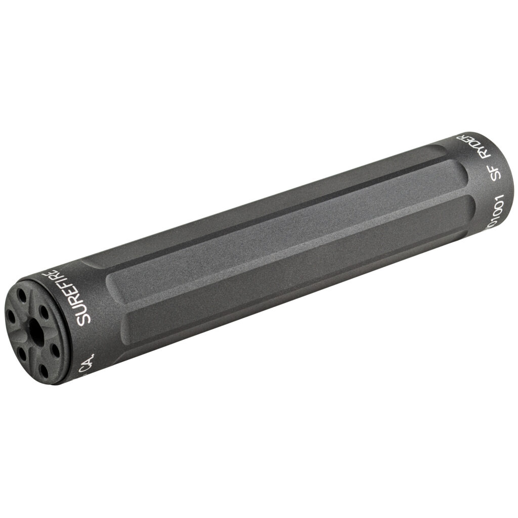 SureFire Ryder 22-S Suppressor – .22 LR, 1/2×28 Direct Thread, 5.4″, Black