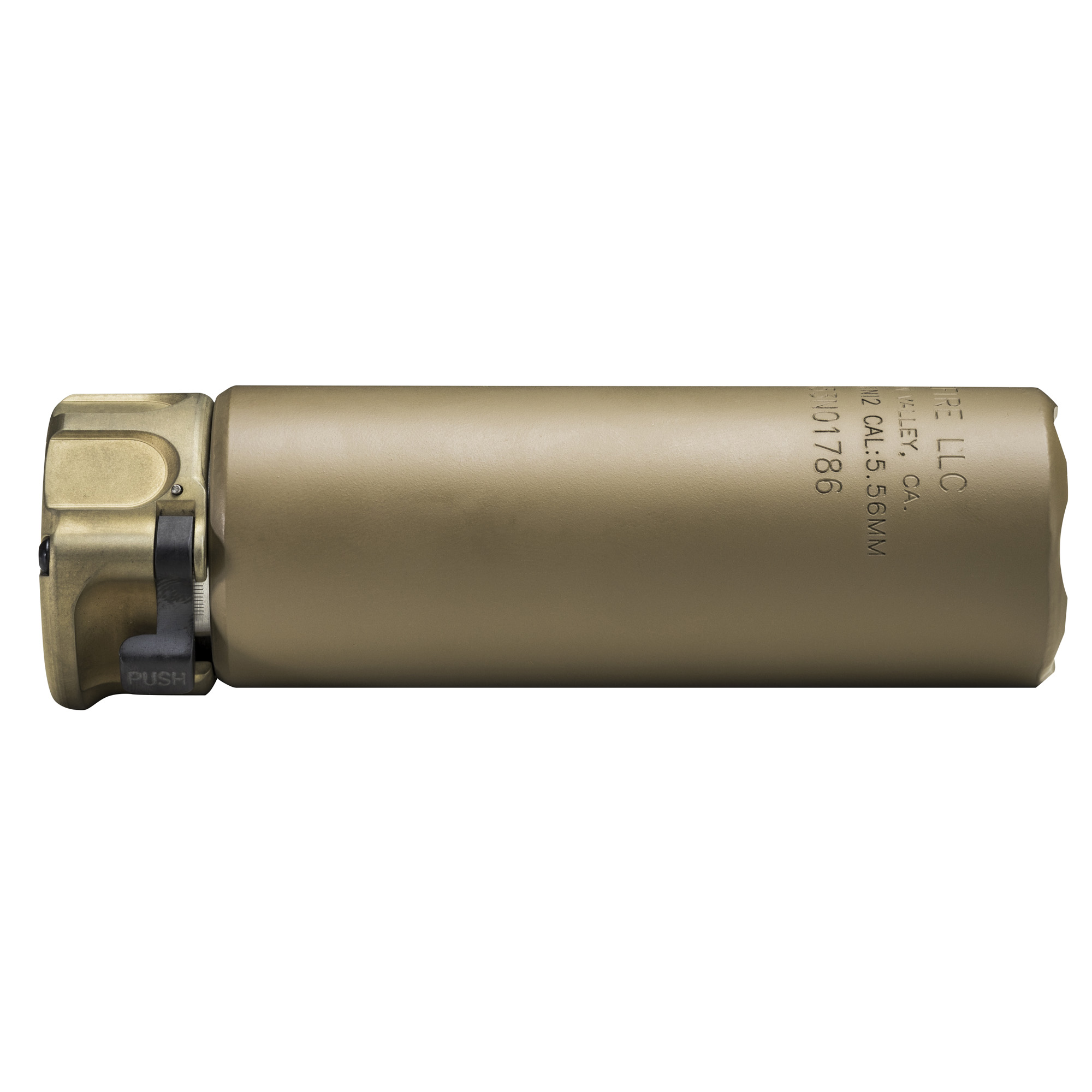 SureFire SOCOM Mini Gen 2 Suppressor – 5.56 NATO, 5.0", SOCOM Fast-Attach, Dark Earth - Image 2