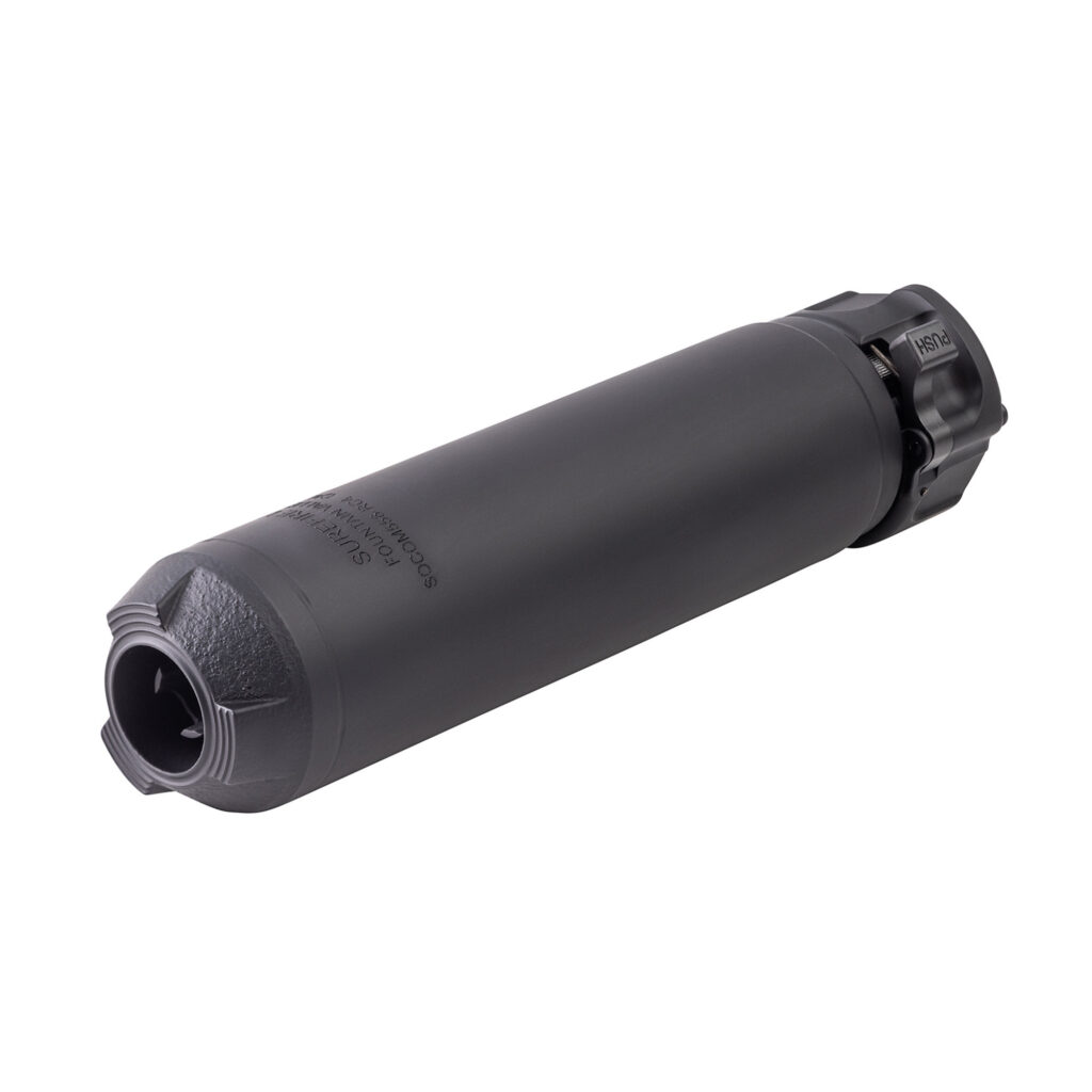 SureFire SOCOM556-RC4 Suppressor – 5.56mm, Inconel, SOCOM Fast-Attach, 6.3″, 17 oz, Black
