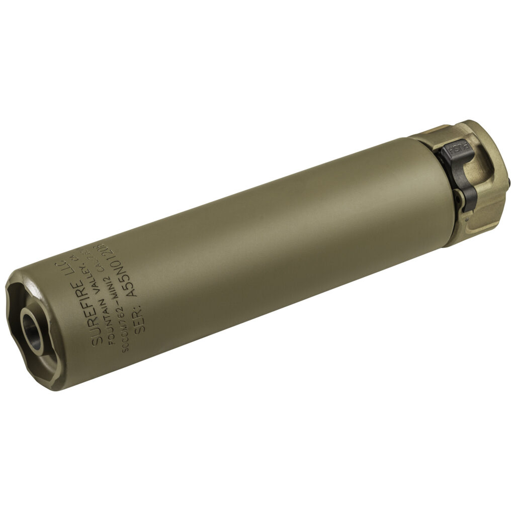 SureFire SOCOM Mini Gen 2 Suppressor – 7.62mm, 6.4″, SOCOM Fast-Attach, Dark Earth