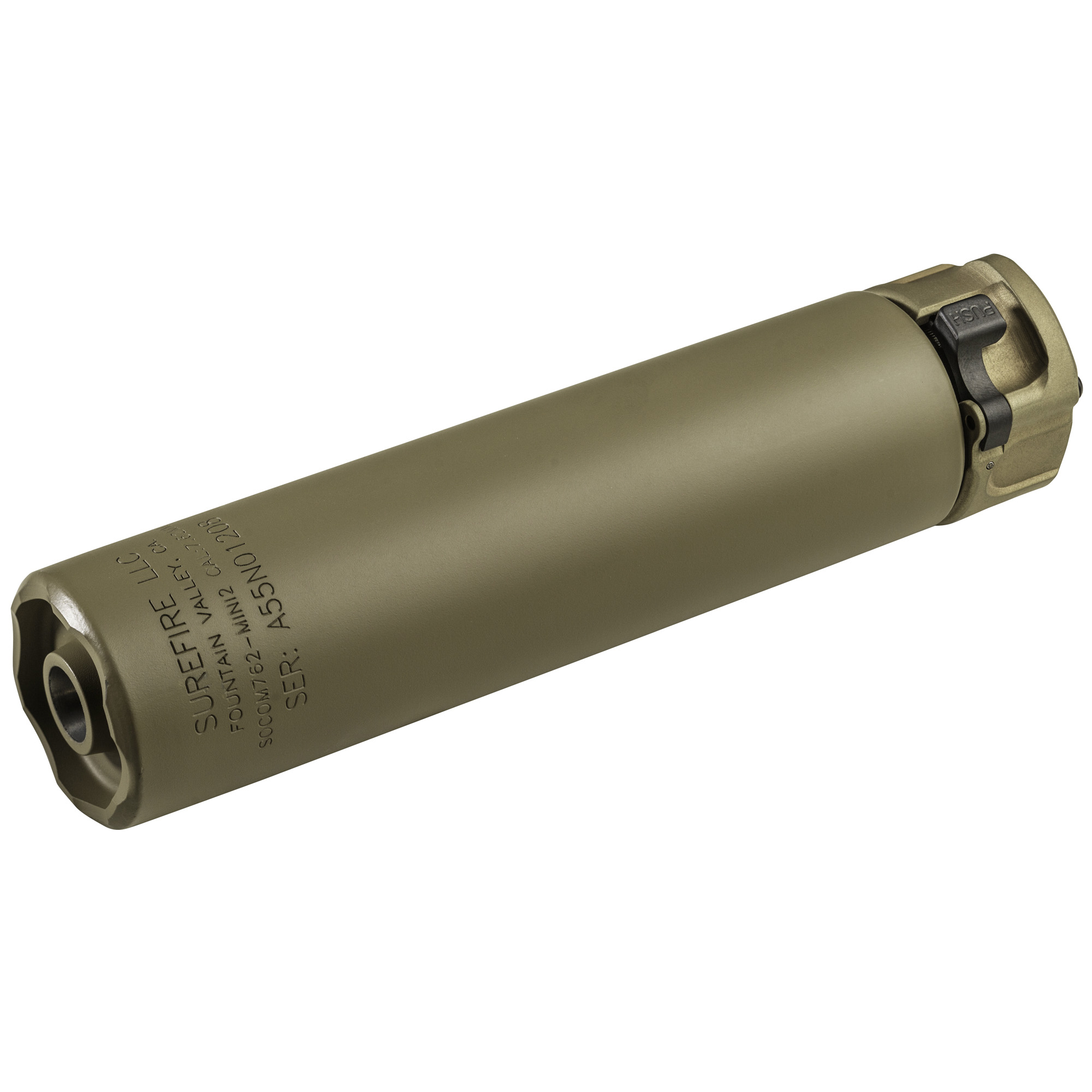 SureFire SOCOM Mini Gen 2 Suppressor – 7.62mm, 6.4", SOCOM Fast-Attach, Dark Earth