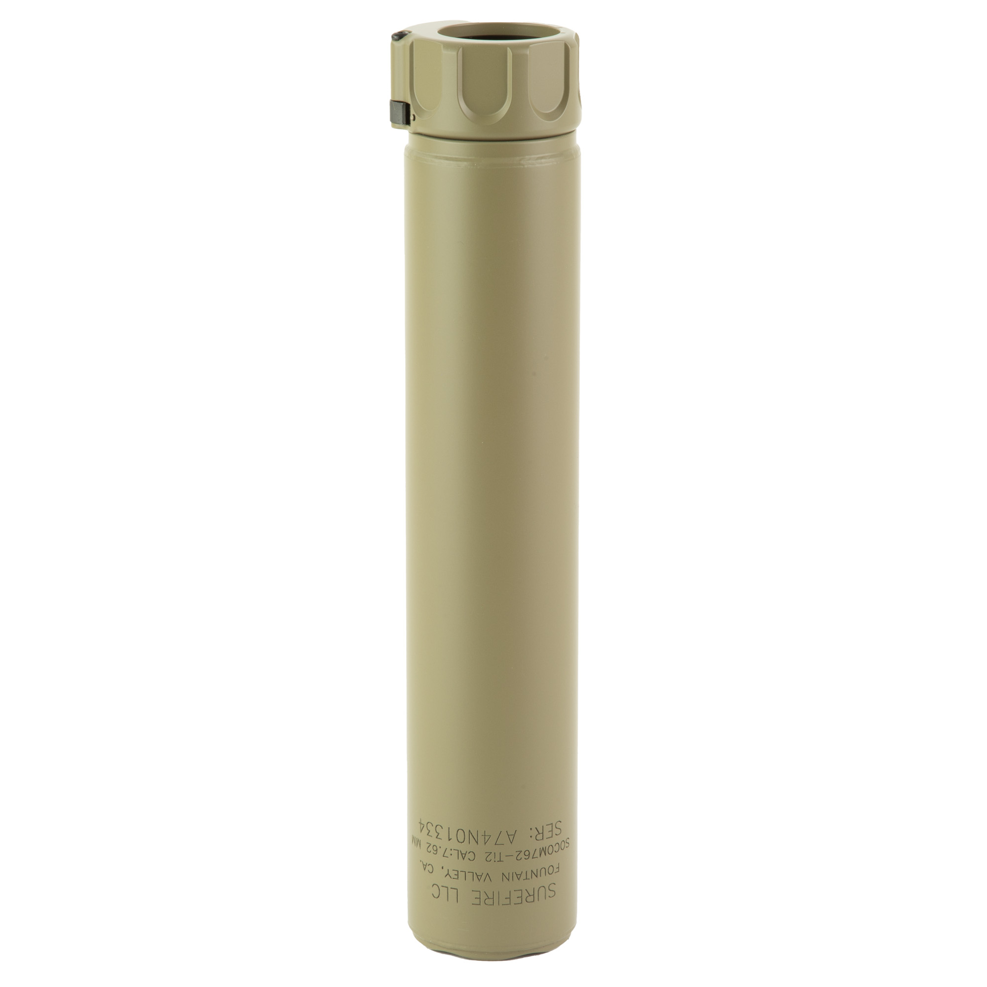 SureFire SOCOM762-Ti2 Suppressor – 7.62mm, Titanium, SOCOM Fast-Attach, 7.9", 11 oz, Dark Earth - Image 2