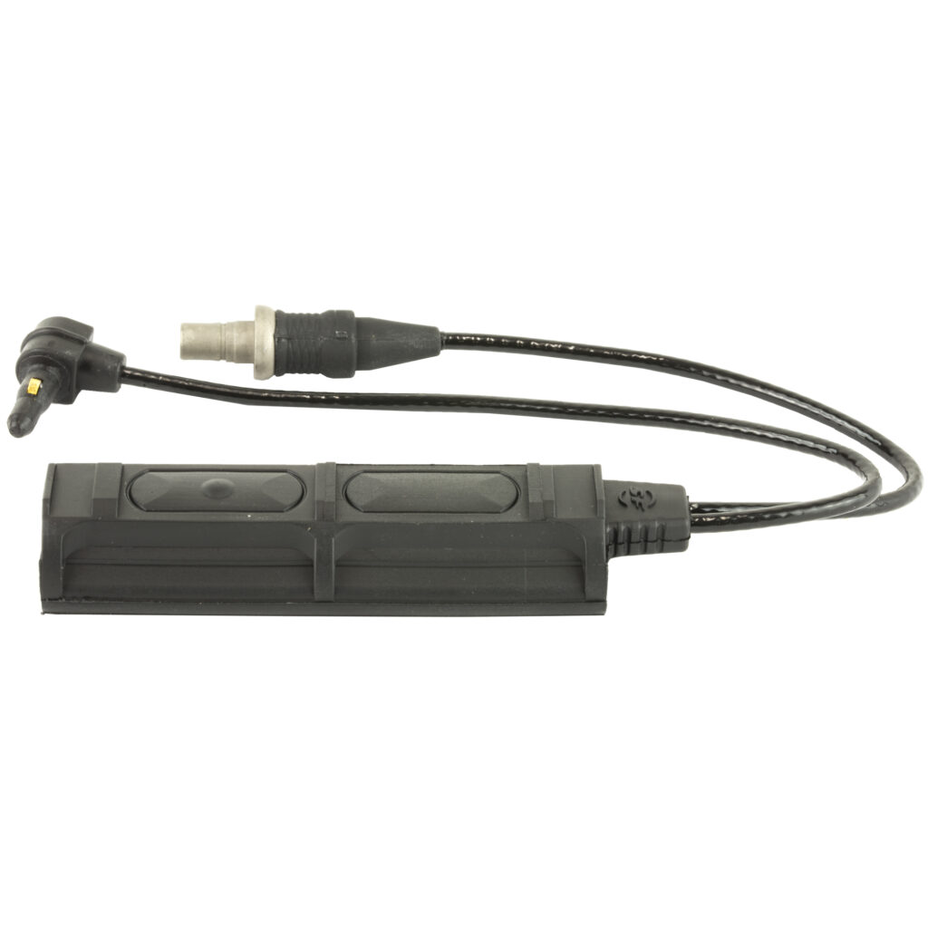 SureFire SR07-D-IT Remote Dual Switch – 7″ Cable, 2 Plugs, Rail Mount, Black