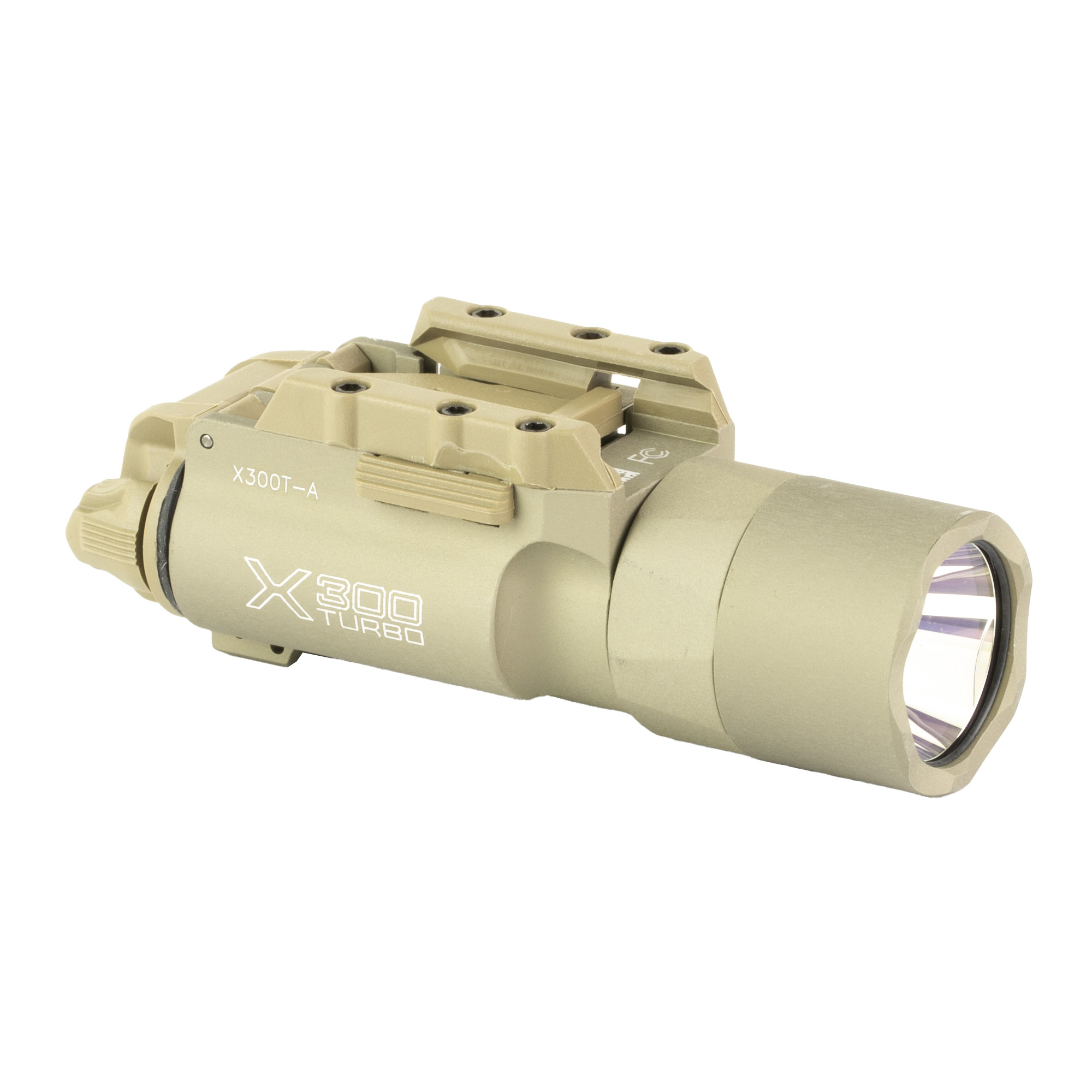 SureFire X300 Turbo WeaponLight – 650 Lumens, 66,000 cd, Rail-Lock Lever Latch, Tan - Image 2