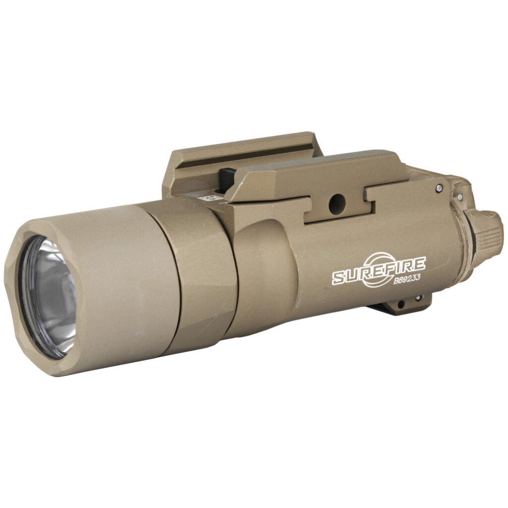 SureFire X300U-B-TN X300 Ultra WeaponLight – 1,000 Lumens, Picatinny/Pistol Rail, Tan