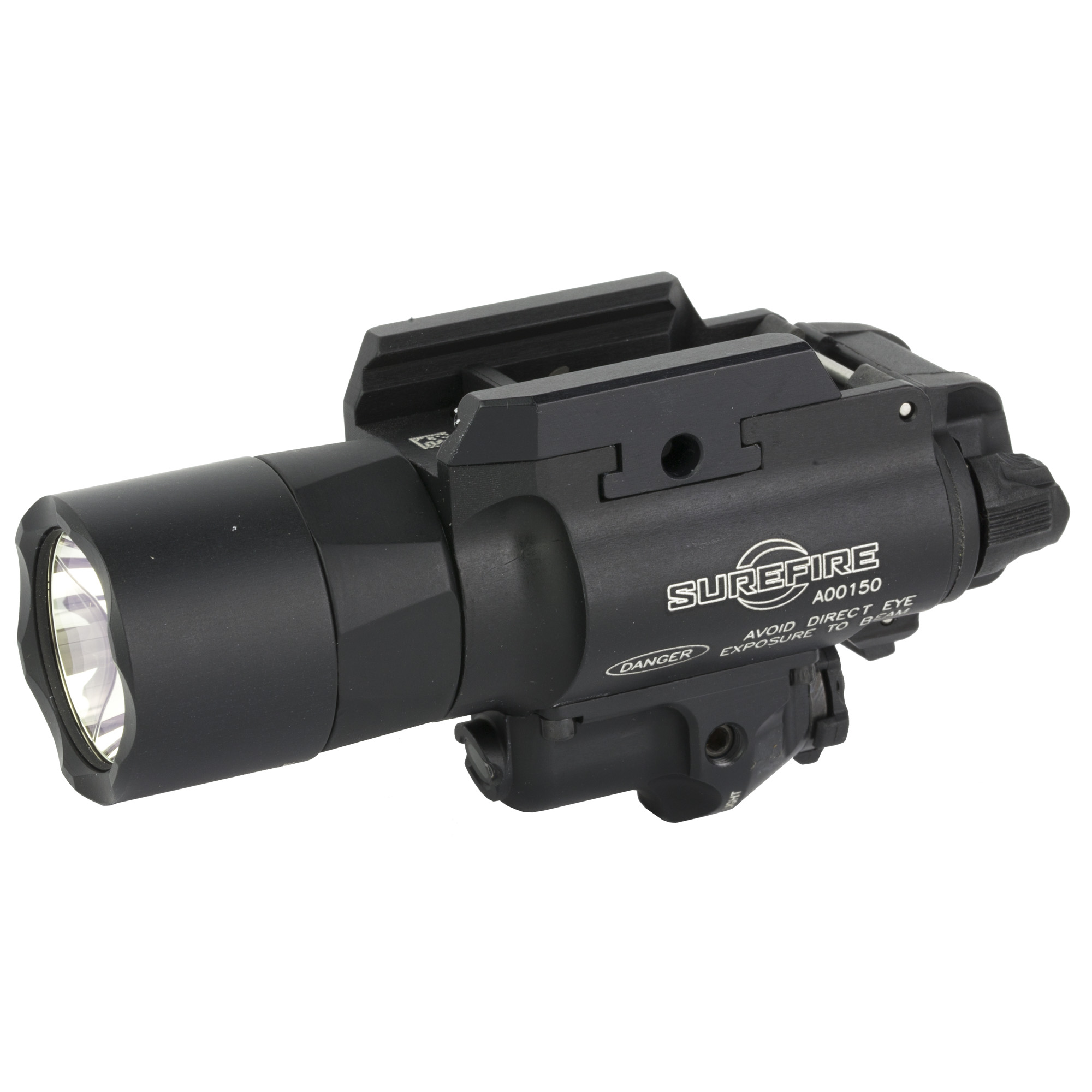 SureFire X400 Turbo Weapon Light with Green Laser – 650 Lumens, 66,000 Candela, Black