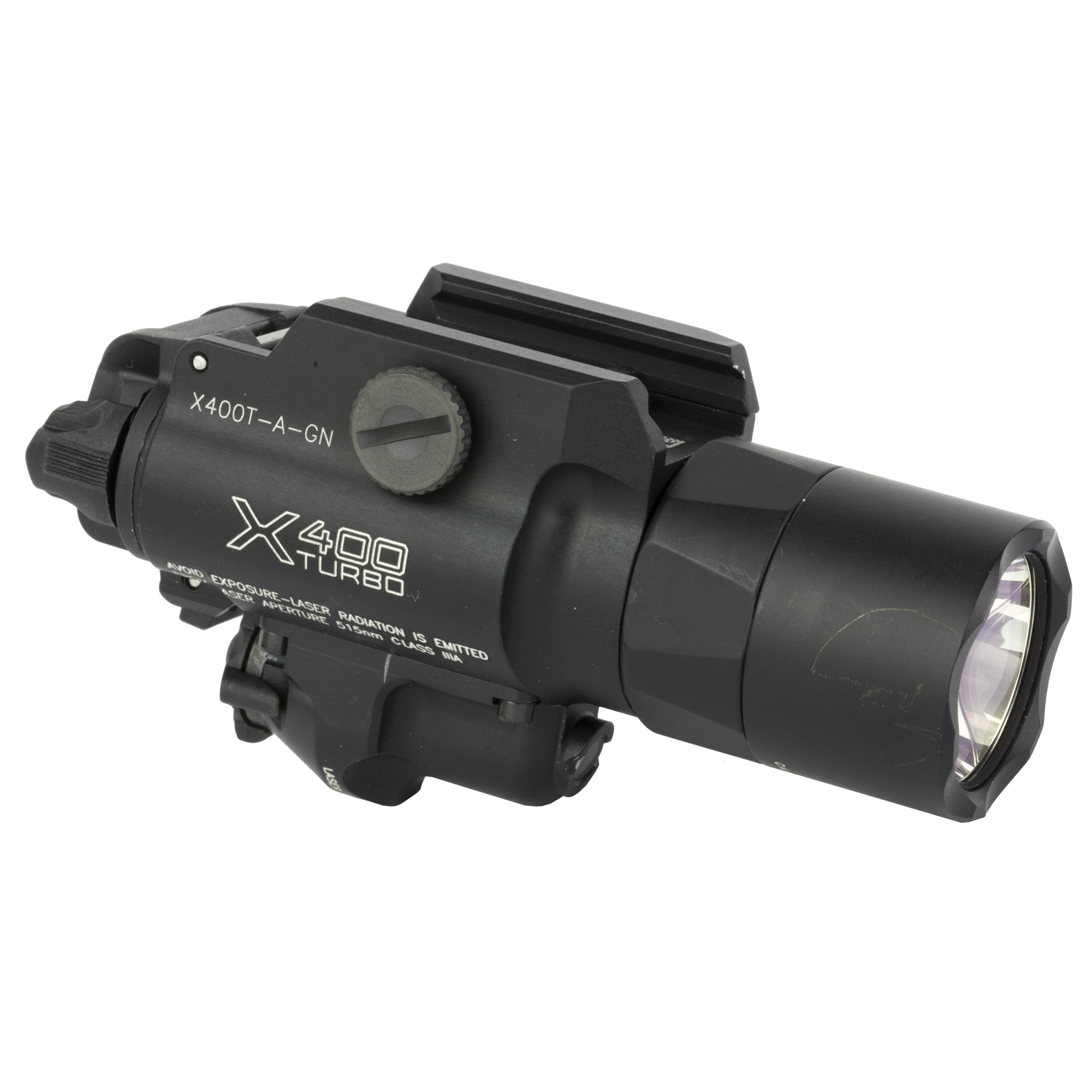 SureFire X400 Turbo Weapon Light with Green Laser – 650 Lumens, 66,000 Candela, Black - Image 2