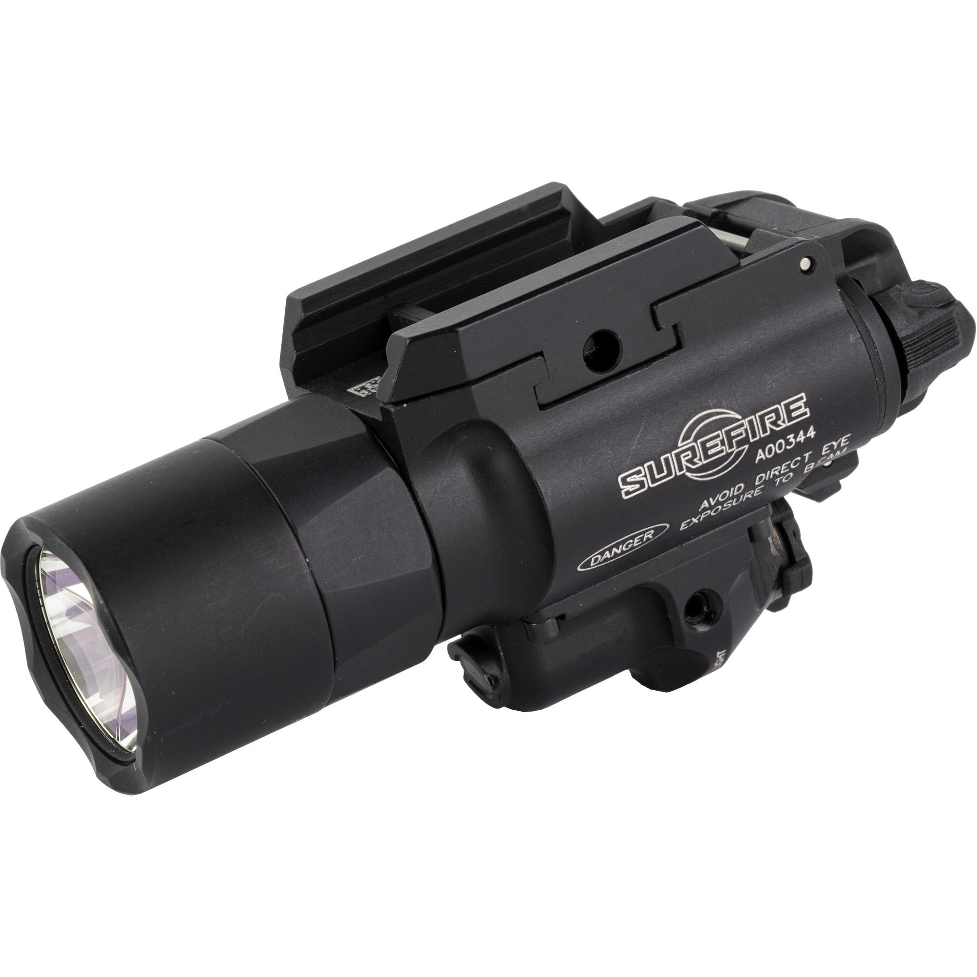 SureFire X400 Turbo Weapon Light with Red Laser – 650 Lumens, 66,000 Candela, Black
