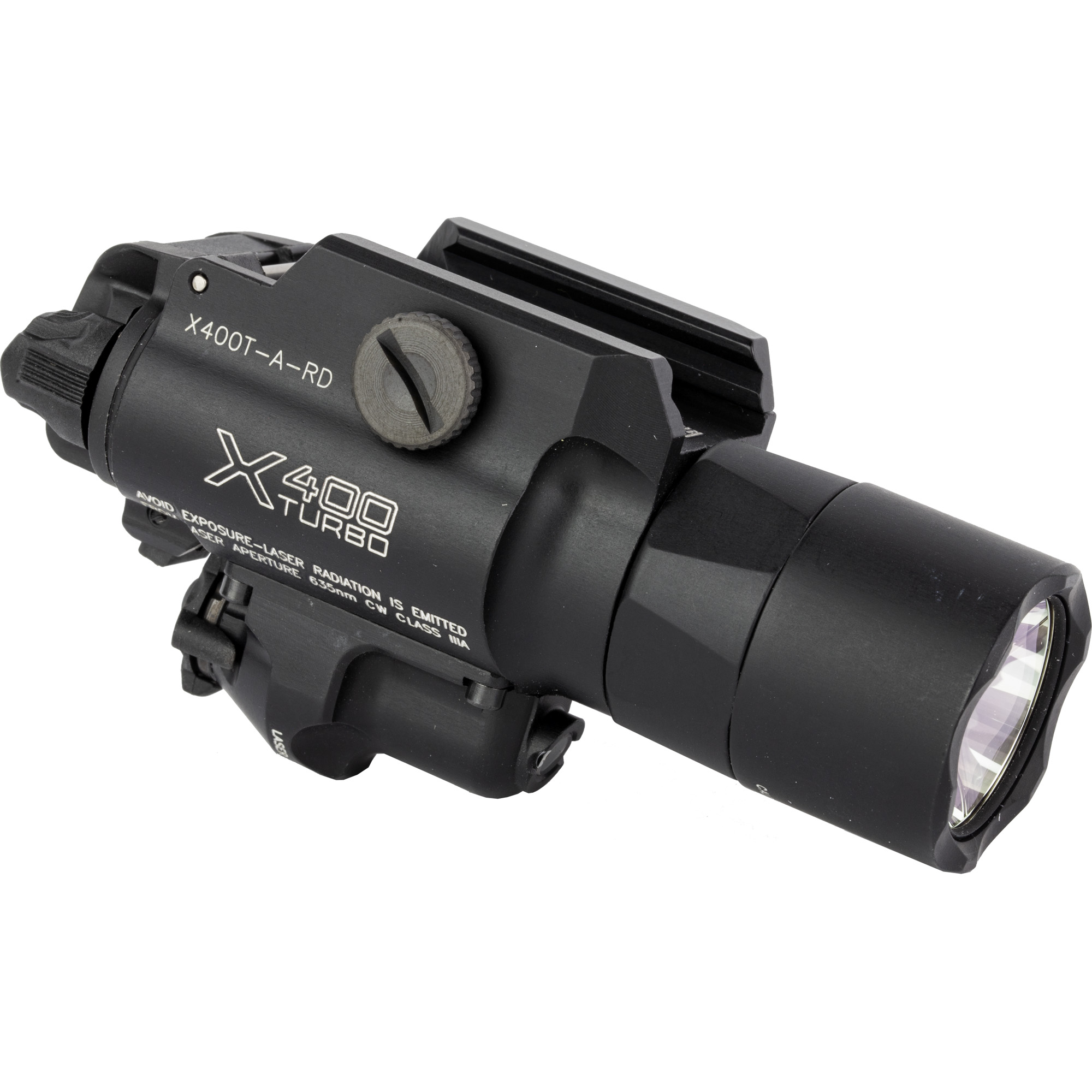 SureFire X400 Turbo Weapon Light with Red Laser – 650 Lumens, 66,000 Candela, Black - Image 2