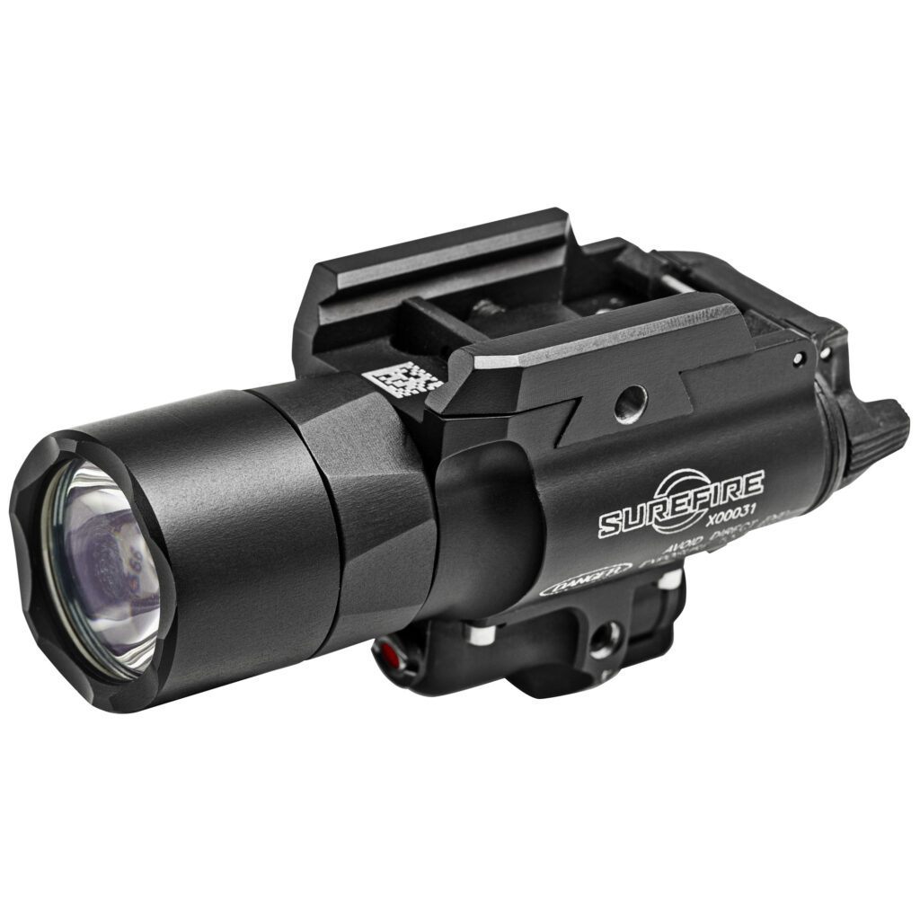 SureFire X400U-A-RD X400 Ultra WeaponLight with Red Laser – 1,000 Lumens, Picatinny, Black