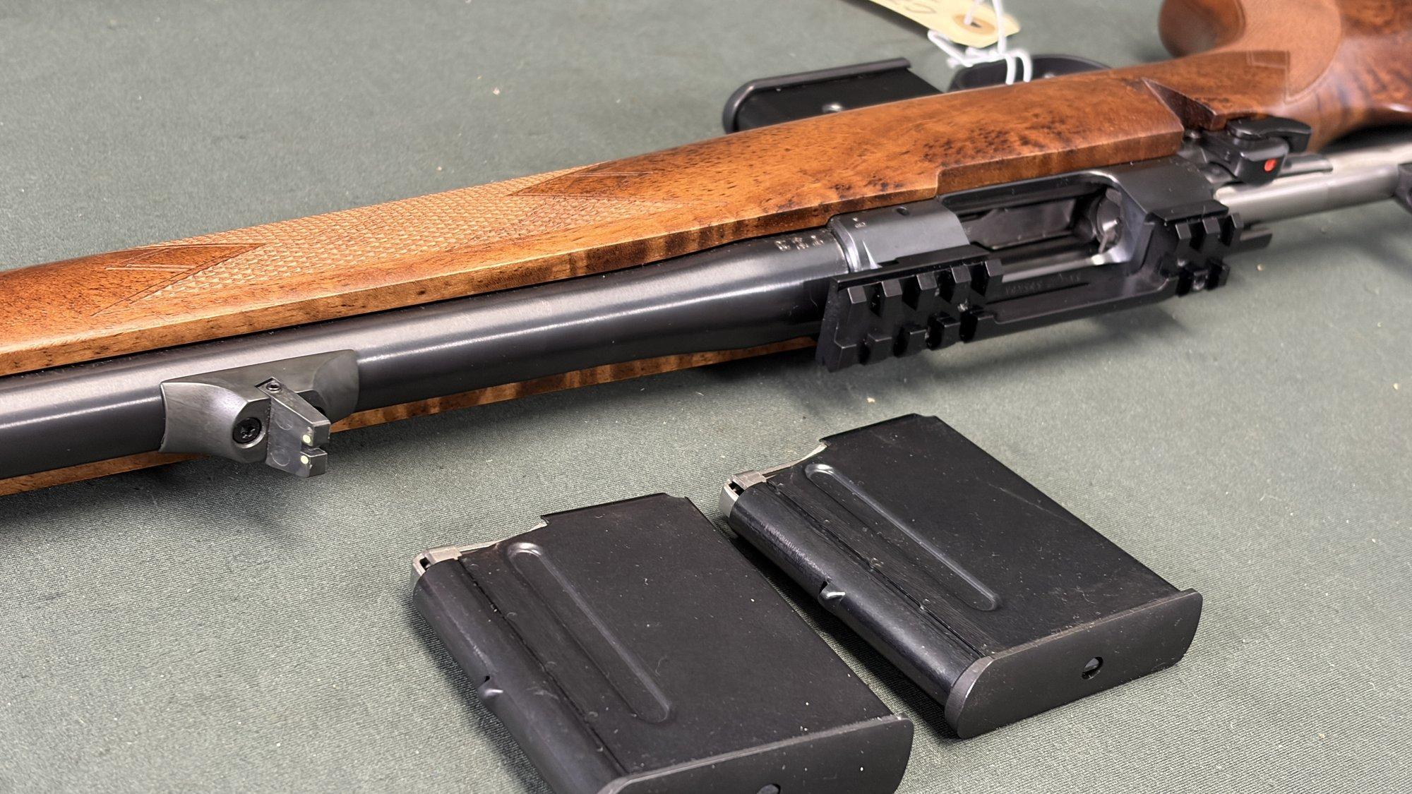 CZ 527 Carbine 7.62x39 - 18.5" Walnut Stock, Iron Sights, 3 Magazines - Image 4