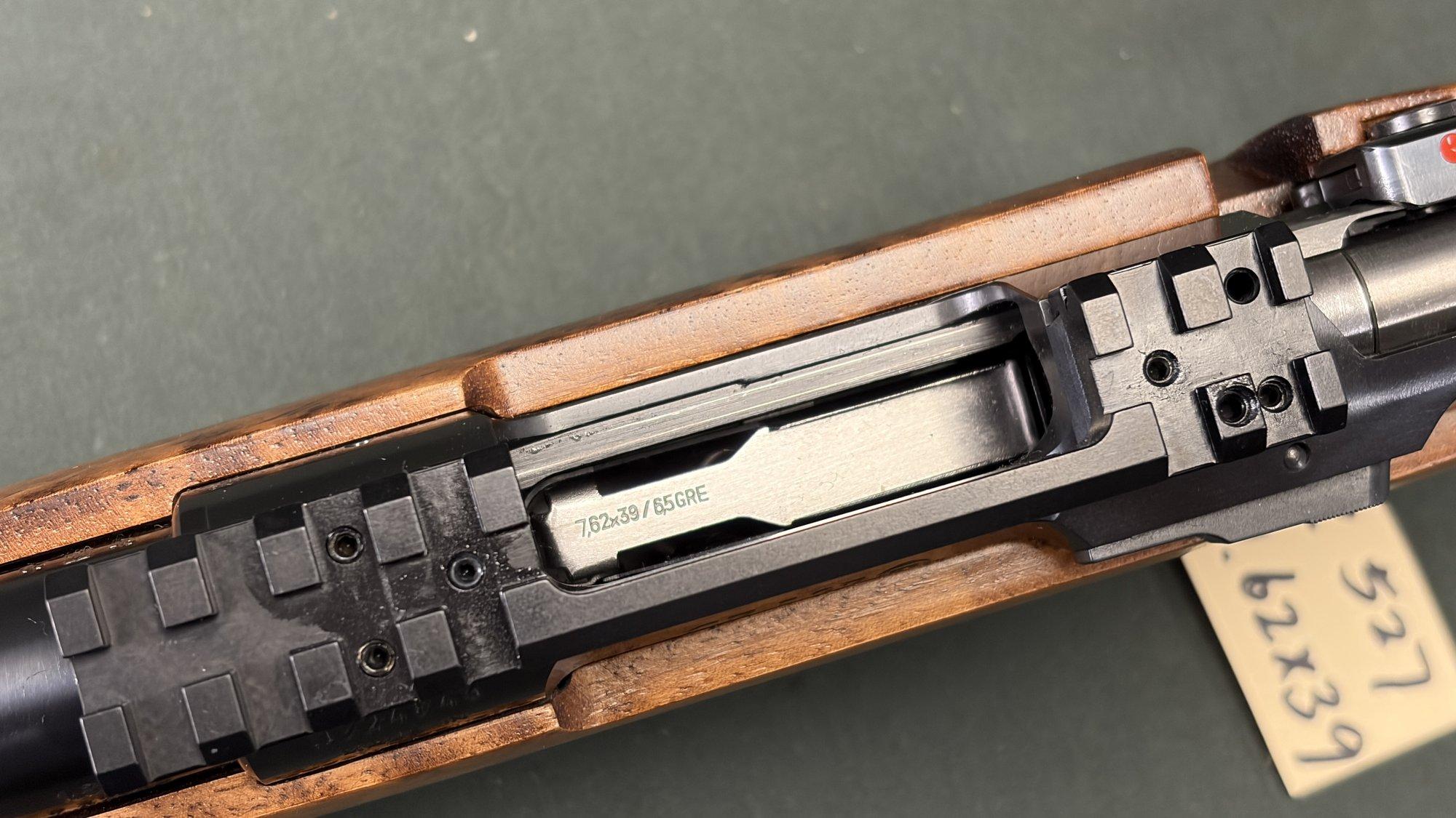 CZ 527 Carbine 7.62x39 - 18.5" Walnut Stock, Iron Sights, 3 Magazines - Image 5