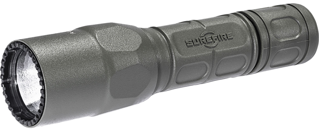 SureFire G2X Pro Flashlight – 15/600 Lumens Dual-Output LED, Click Tailcap, Foliage Green