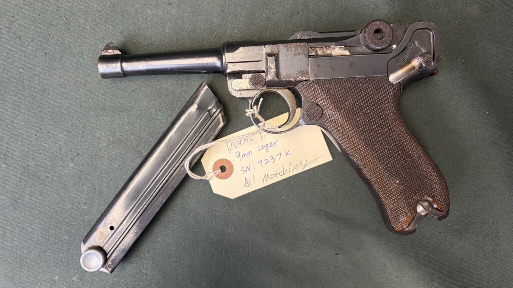 1911 DWM Luger P08 9mm German Army Accepted, Matching