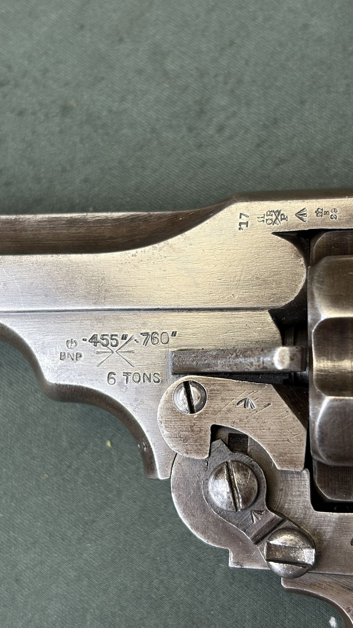 1917 Webley Mark VI Revolver .45 ACP Conversion British WWI Service Revolver - Image 7