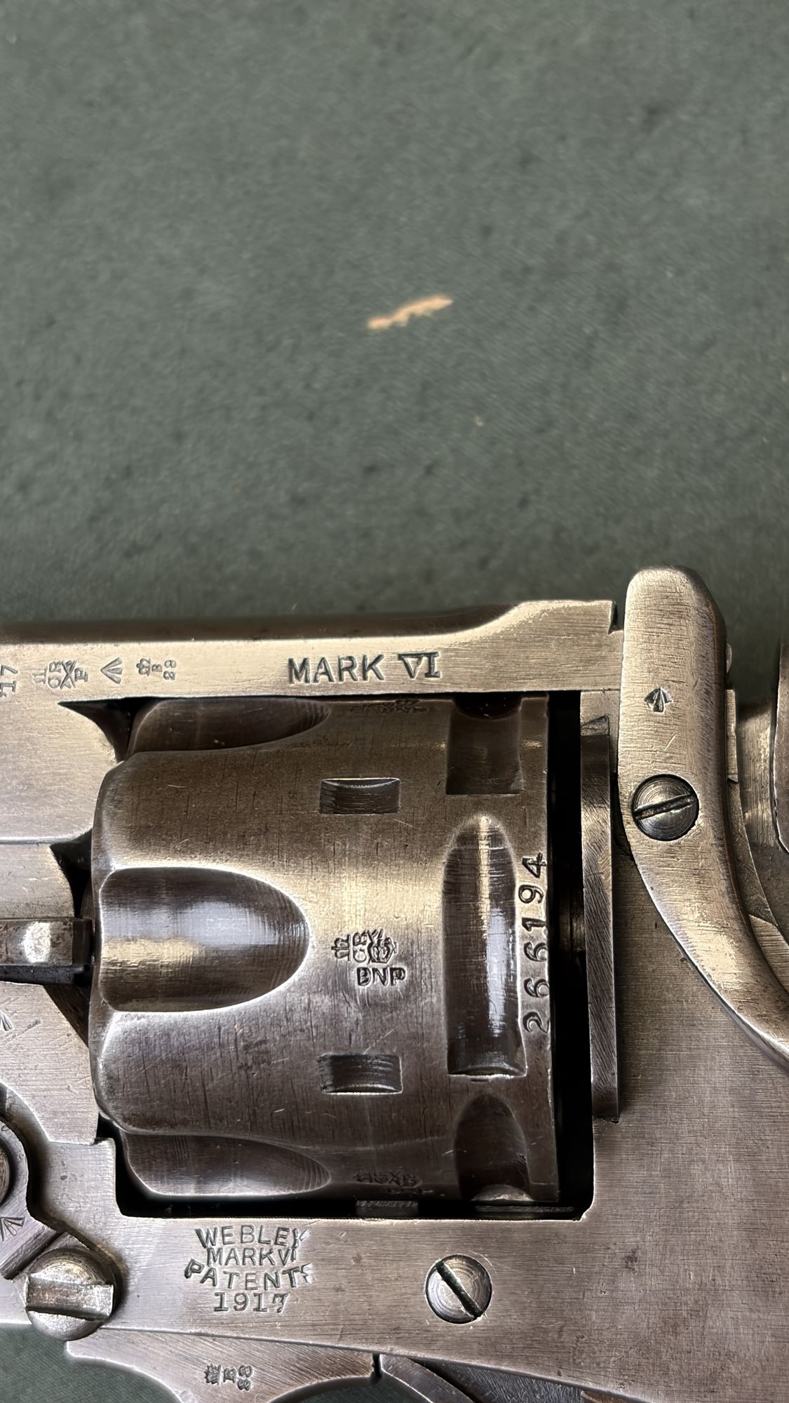 1917 Webley Mark VI Revolver .45 ACP Conversion British WWI Service Revolver - Image 8