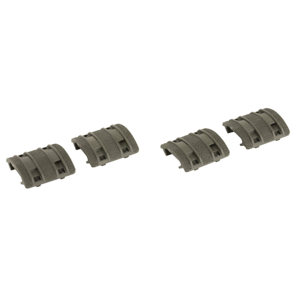 Magpul XTM Enhanced Rail Panels – Picatinny Rail Covers, 4 Two-Piece Panels, OD Green