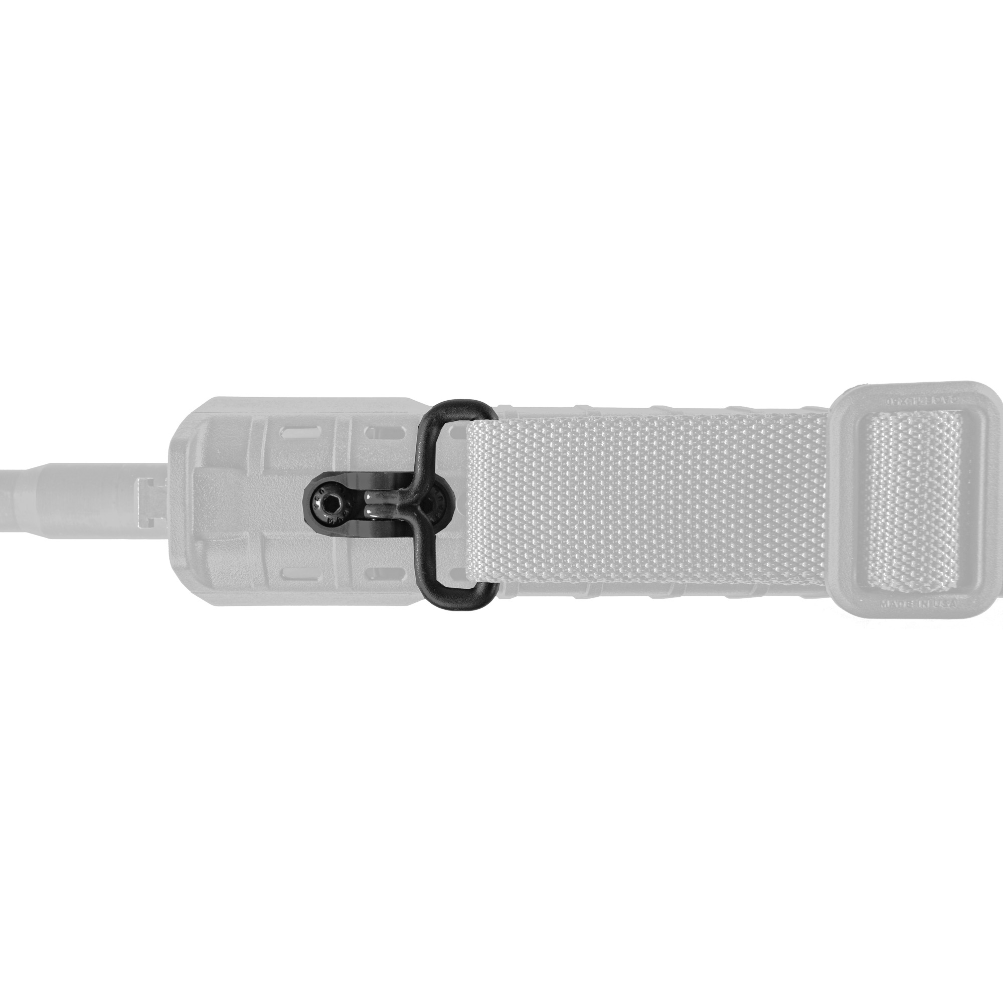 Magpul M-LOK GI Sling Swivel – 1.25" Webbing, Aluminum Base, Black
