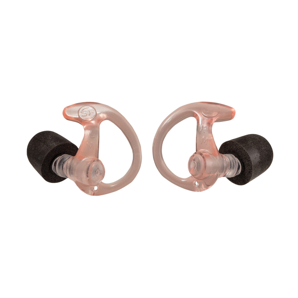 SureFire EP10 Sonic Defenders Ultra Max Earplugs – Medium, 1 Pair, Clear