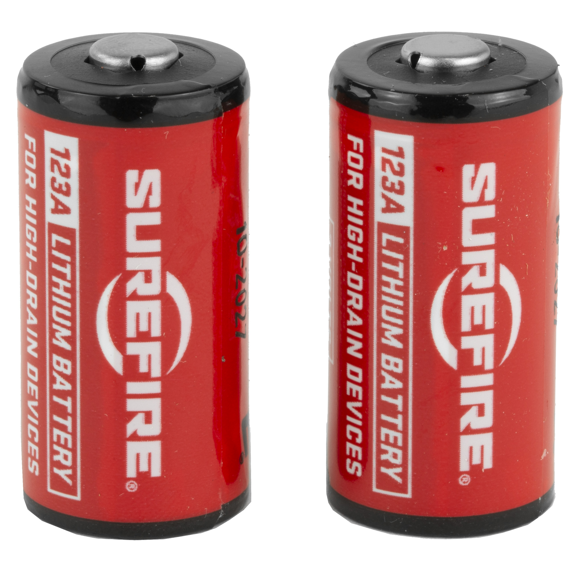 SureFire 123A Lithium Batteries – 2 Pack, 3.0V, 1,500 mAh